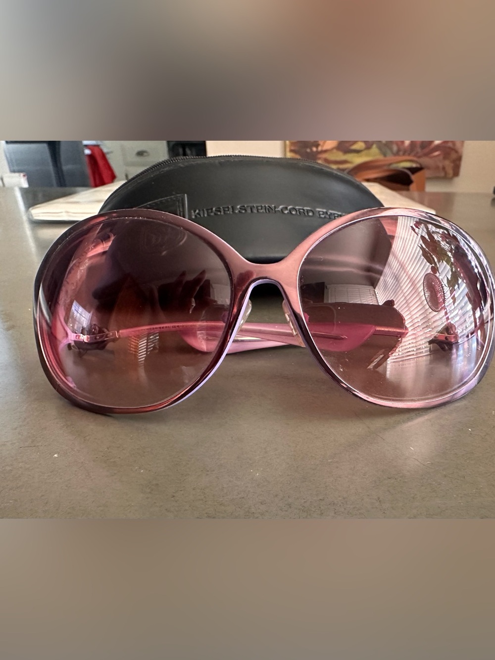 Kieselstein-Cord Oversized Round Women's Sunglasses
